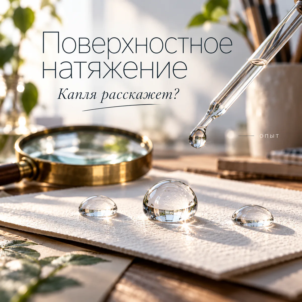 Как определить поверхностное натяжение воды