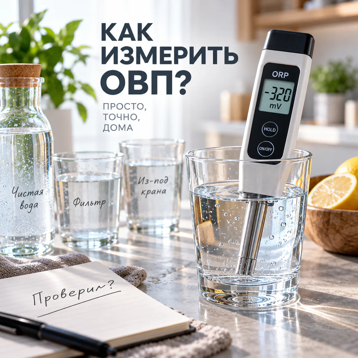 Как измерить ОВП воды