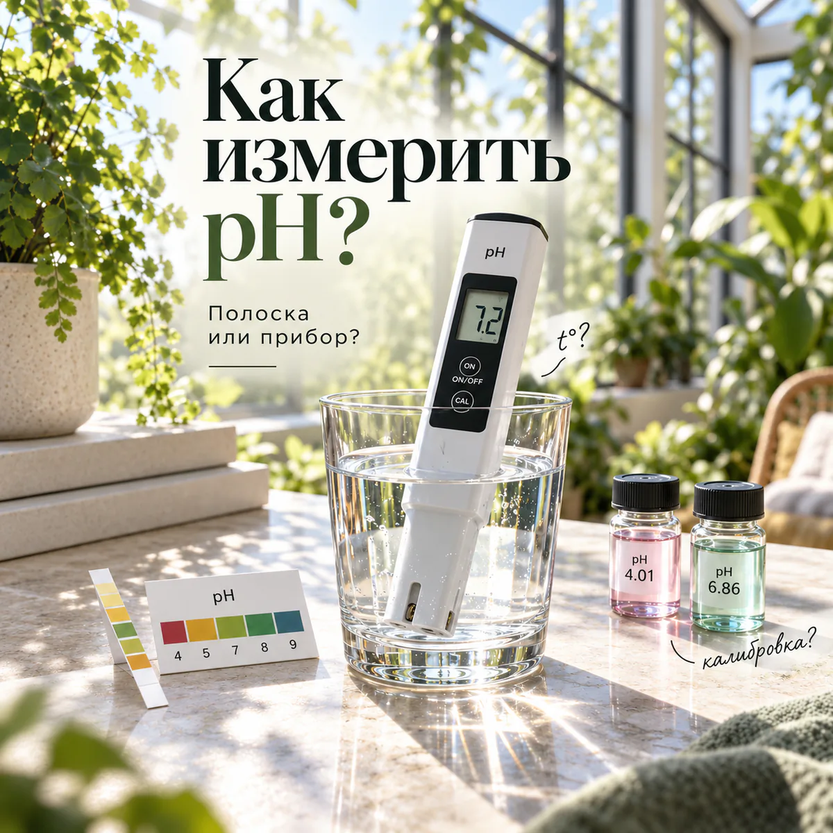 Как измерить pH воды