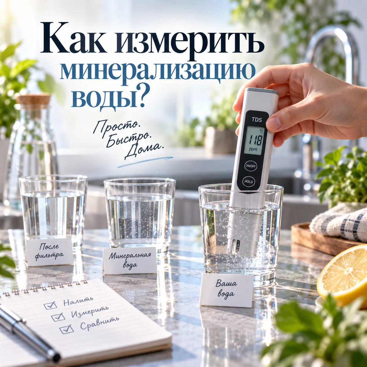 Как измерить минерализацию воды