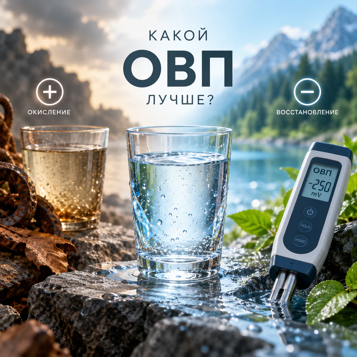 Вода с отрицательным ОВП: откуда берётся и что известно