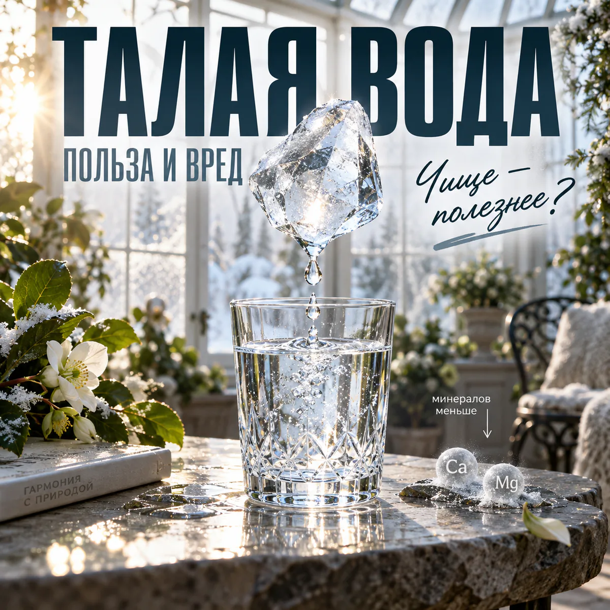 Талая вода: польза и вред для организма