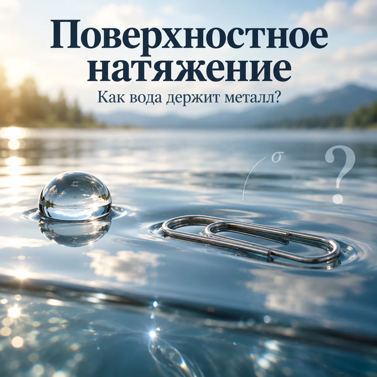 Поверхностное натяжение воды: что это, чему равно и на что влияет