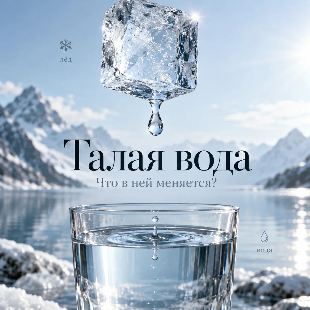 Талая вода: что это и что в ней меняется