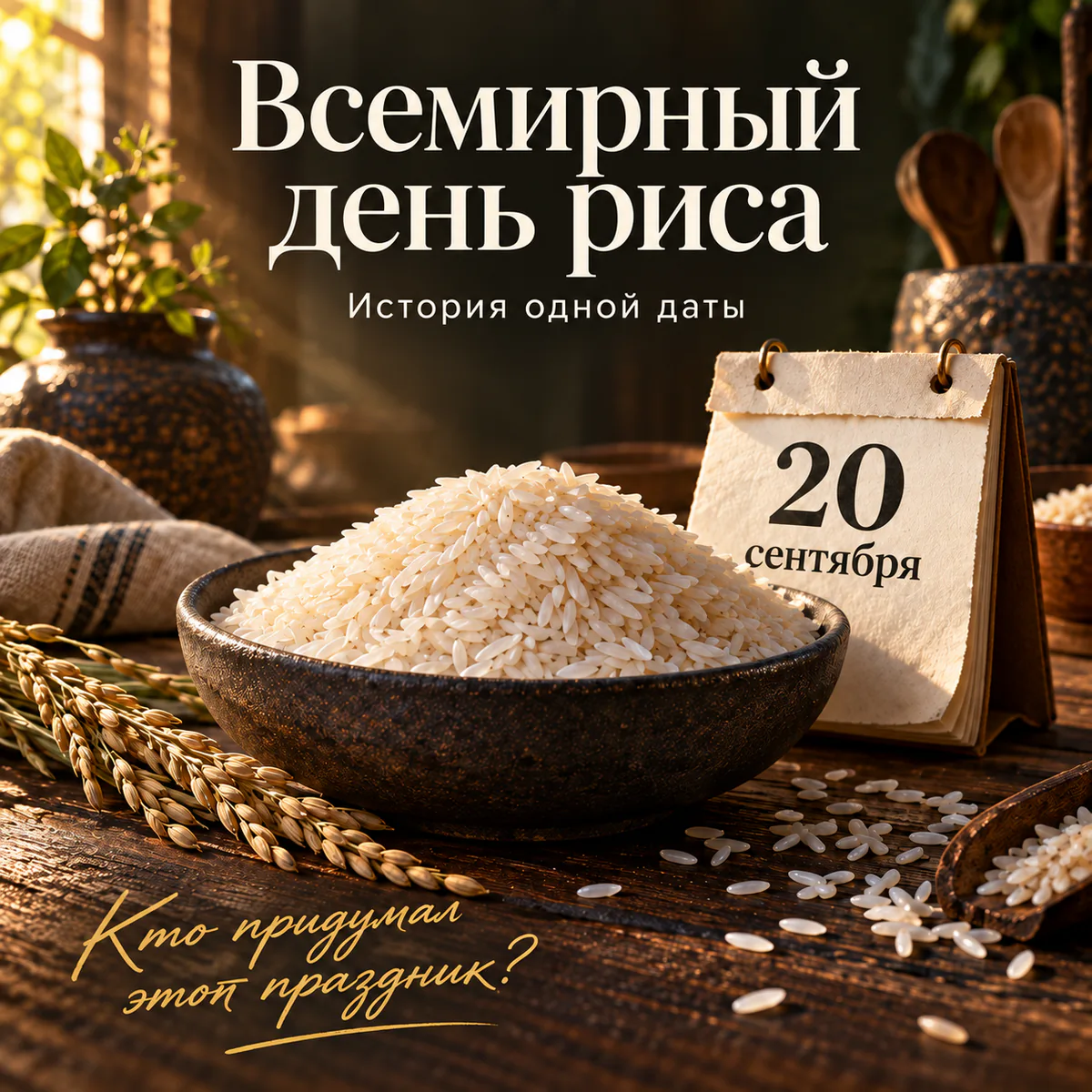 Всемирный день риса 20 сентября: что это за дата на самом деле