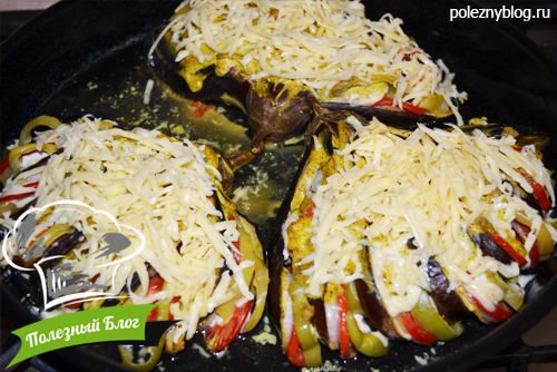 Баклажаны с курицей и овощами под сыром | Шаг 11