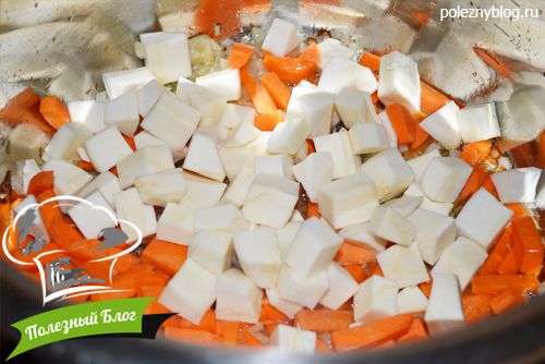 Борщ с гусиными субпродуктами | Шаг 7