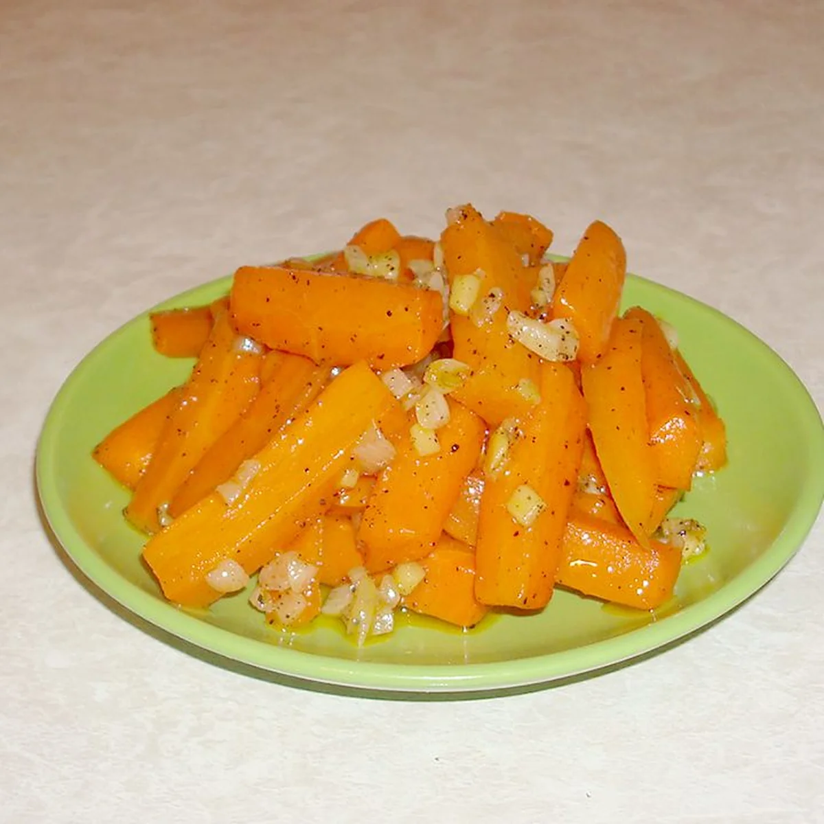 Гарнир из моркови имбирный