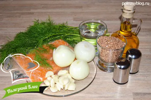 Полезный Блог - Гарнир из запаренной гречки с тыквой и зеленью - Ингредиенты