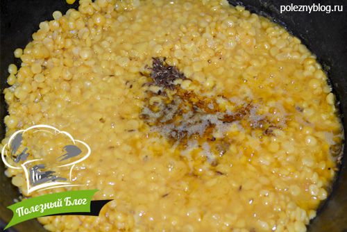 Гороховая каша с овощами | Шаг 12