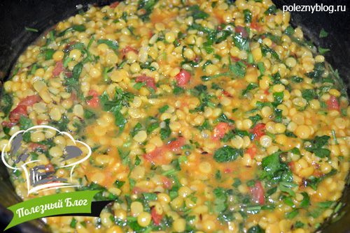 Гороховая каша с овощами | Шаг 15