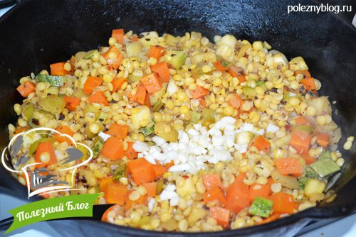 Гороховое рагу с кабачками | Шаг 15
