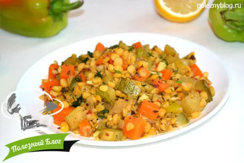 Гороховое рагу с кабачками | Готовое