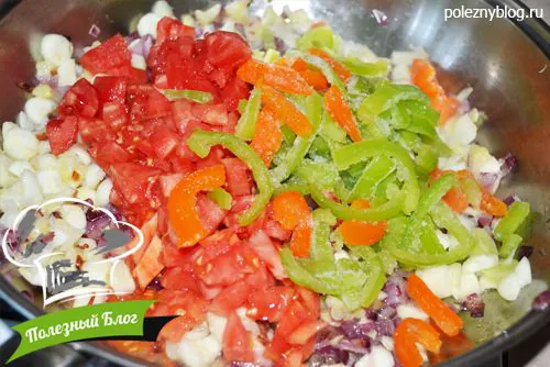 Полезный Блог - Кабачки и цуккини, фаршированные рисом и овощами - Шаг 9
