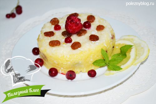 Кукурузная полента с кокосом и лимоном | Готовая