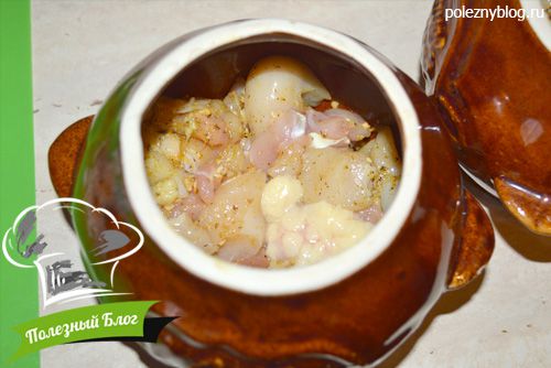 Курица с овощами в горшочке | Шаг 5