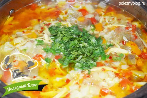 Куриный суп с кабачками | Шаг 14