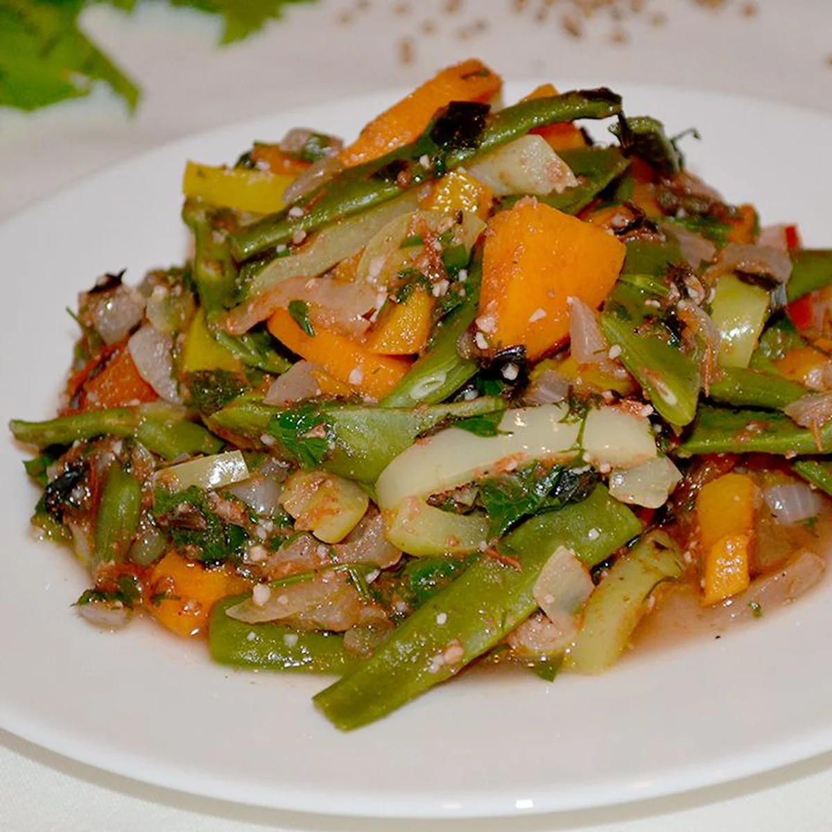 Лобио из стручковой фасоли
