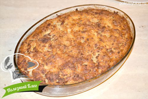 Насыпной пирог с яблоками | Шаг 11