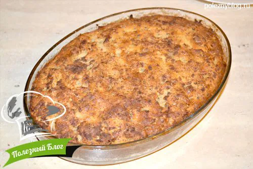 Насыпной пирог с яблоками | Шаг 11