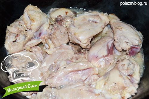 Овощное рагу с куриными бёдрышками | Шаг 8