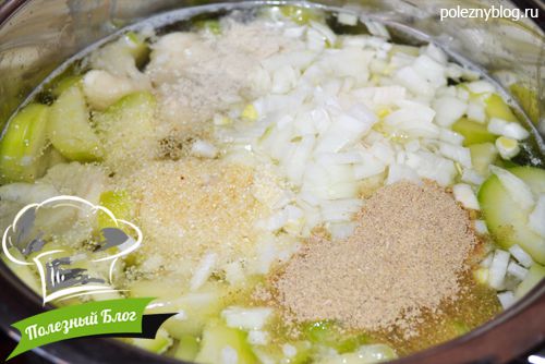 Полезный Блог - Овощной суп-пюре из цветной капусты, кабачков с зелёным горошком - Шаг 3