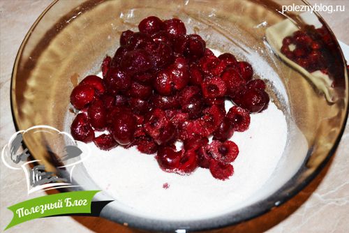 Песочный пирог с вишней | Шаг 4