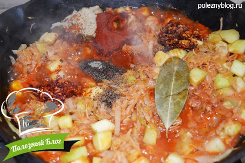 Полезный Блог - Постная тушёная капуста с кабачками - Шаг 5