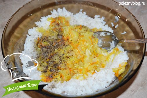 Постные котлеты из риса | Шаг 9