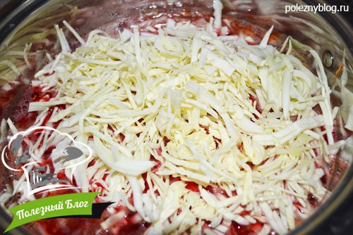 Полезный Блог - Постный борщ со свеклой, пастернаком и белокочанной капустой - Шаг 11