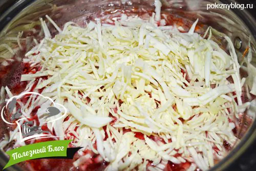Полезный Блог - Постный борщ со свеклой, пастернаком и белокочанной капустой - Шаг 11