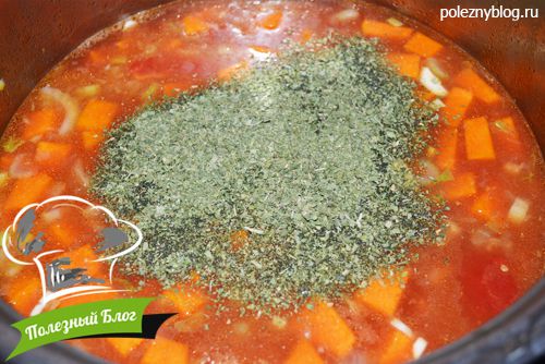 Полезный Блог - Постный суп из тыквы и кукурузы - Шаг 10