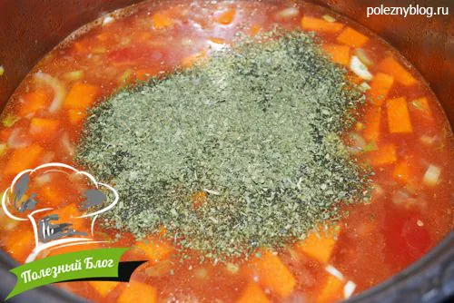 Полезный Блог - Постный суп из тыквы и кукурузы - Шаг 10