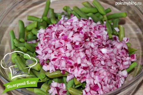 Полезный Блог - Простой и очень вкусный салат из стручковой фасоли - Шаг 7