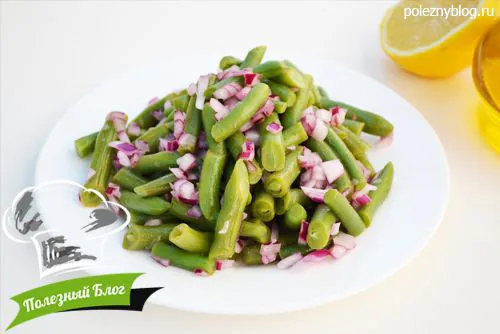 Полезный Блог - Простой и очень вкусный салат из стручковой фасоли - Готовый