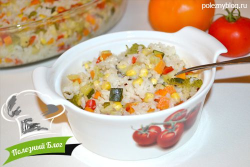Рис в горшочках с овощами | Готовый
