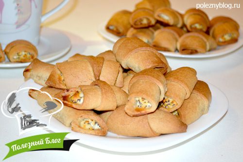 Рогалики с творогом и маком | Готовые