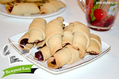 Рогалики с вишней | Готовые