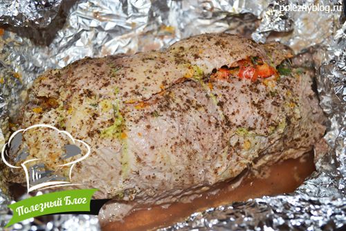 Полезный Блог - Рулет из свинины с начинкой, запечённый в духовке - Шаг 19