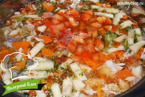 Полезный Блог - Рыбный суп с овощами - Шаг 12