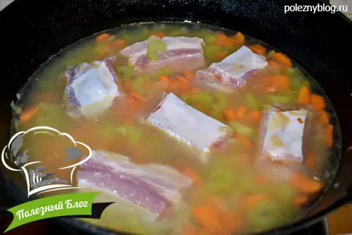 Рёбрышки с овощами в духовке | Шаг 8
