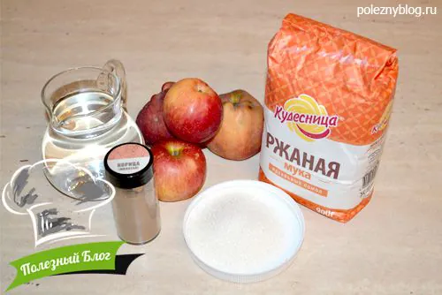 Ржаная галета с яблоками и корицей | Ингредиенты
