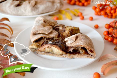 Ржаная галета с яблоками и корицей | Готовая