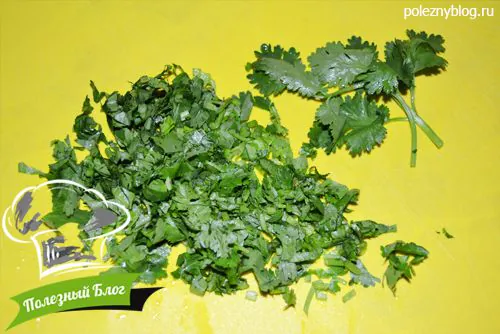 Полезный Блог - Салат с капустой, огурцами и кинзой с кунжутным маслом - Шаг 5