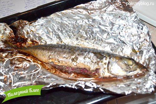 Скумбрия, запечённая с красной смородиной | Шаг 6