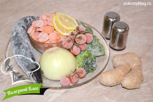 Скумбрия, запечённая с овощами | Ингредиенты