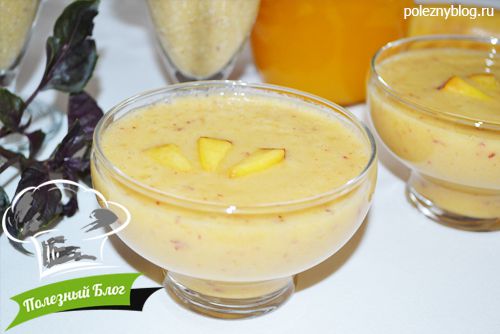 Смузи с овсянкой, бананом и персиком | Готовый