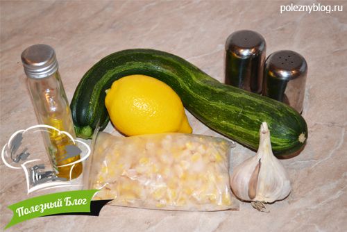 Соте из цуккини и кукурузы | Ингредиенты