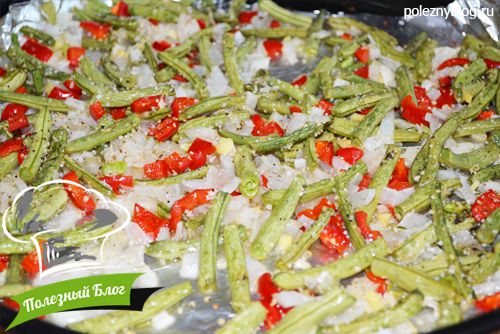 Полезный Блог - Стручковая фасоль, запечённая в духовке с ароматными овощами - Шаг 6