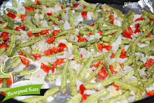 Полезный Блог - Стручковая фасоль, запечённая в духовке с ароматными овощами - Шаг 6